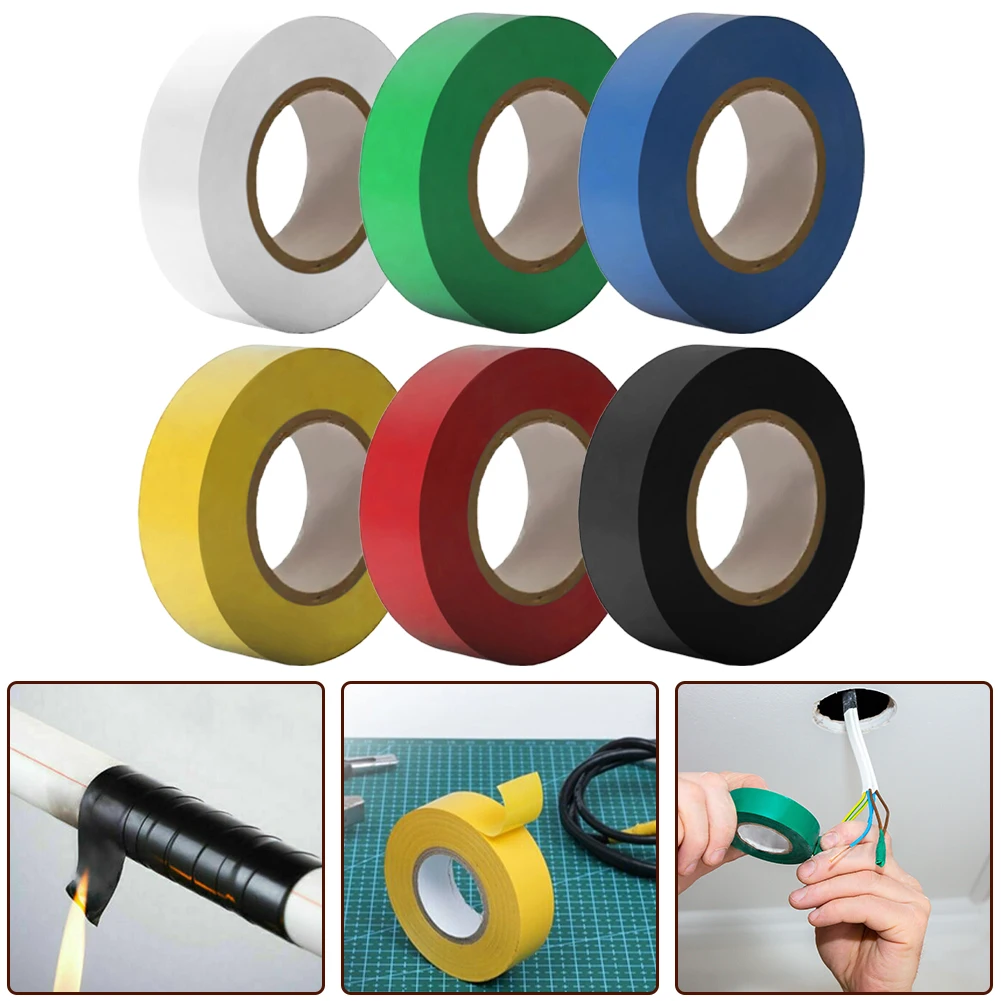 Neueste 1 Rolle PVC Isolierband Isolierband Flamm schutzmittel 50m 20mm mehrfarbiges Ersatz autozubehör