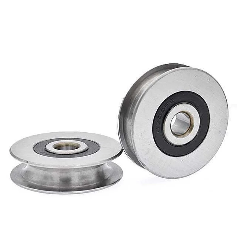 6*29.3*8mm stainless steel pulley, steel rope sling, waterproof, rustproof, non SUS304 bearing wheel groove, U groove type