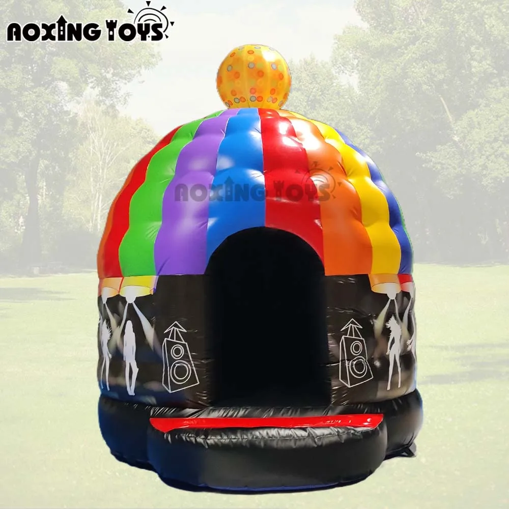 Maison gonflable de rebond de dôme de Disco de PVC de 10FT avec le château sautant de danse de musique de ventilateur pour le Festival d'événement de mariage de partie
