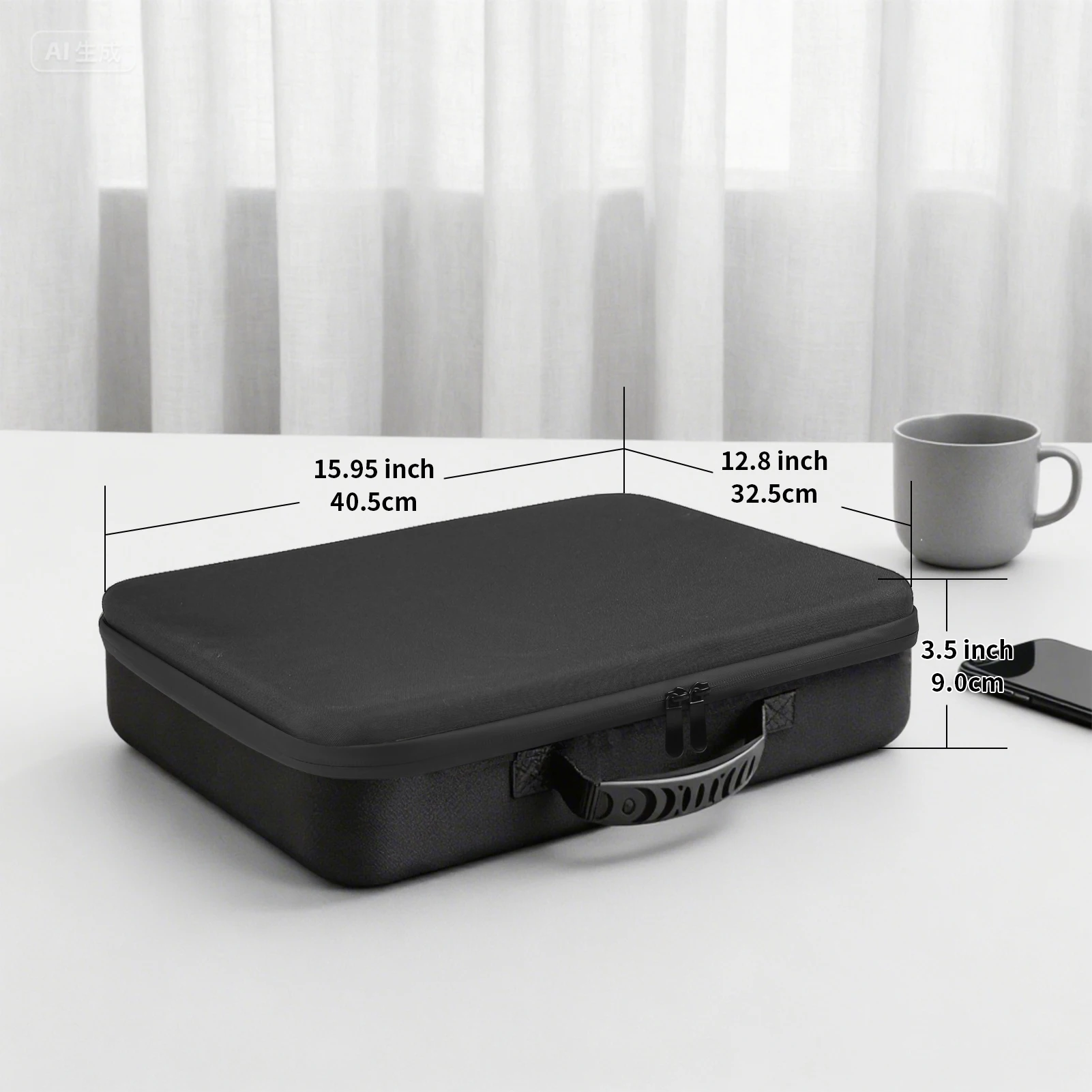 Weatherproof Hard Case for Starlink Mini Portable Starlink Mini Travel Carrying Bag with Foam Shockproof Storage Box image 5