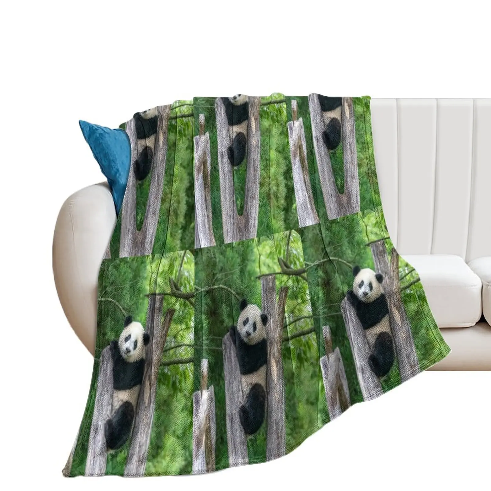 

Giant Panda Xiao Qi Ji at the Smithsonian's National Zoo Throw Blanket Plush Picnic manga Loose Blankets