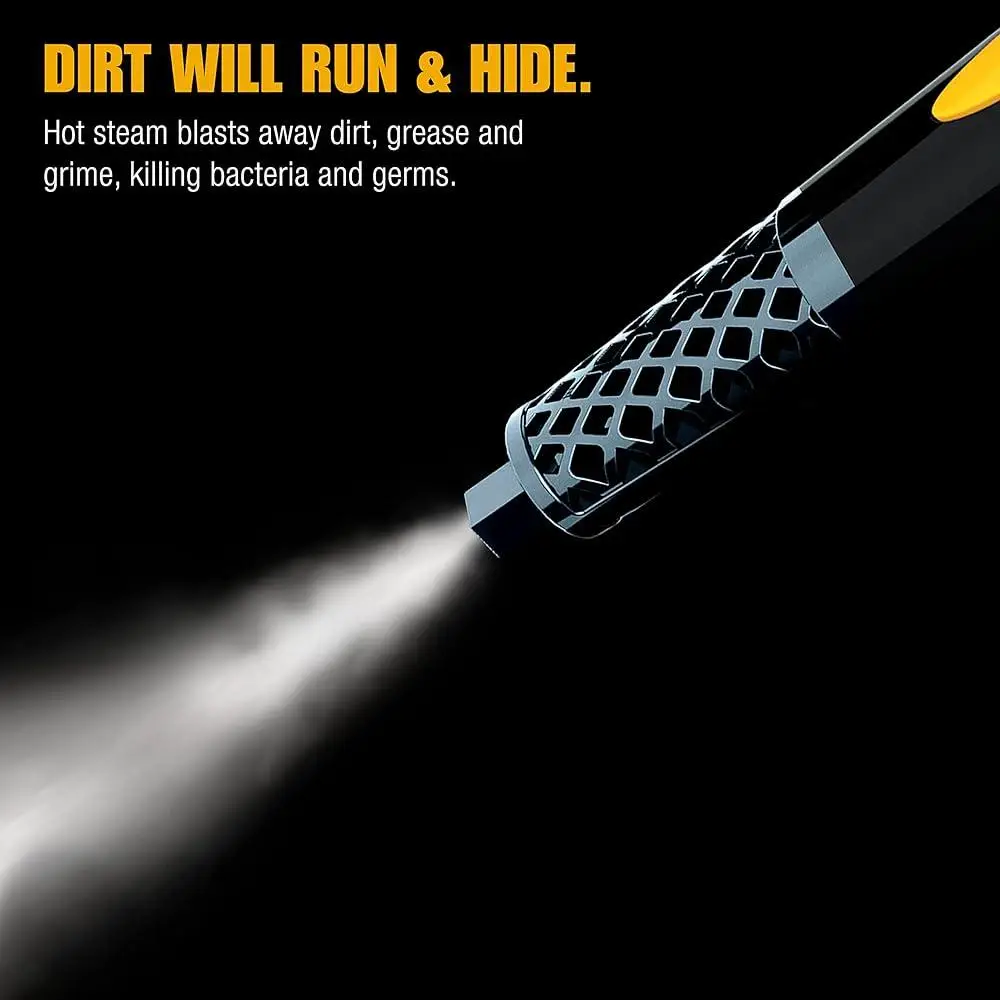 Handheld Steam Cleaner with Extension Hose Quick Heat-Up 11 Accessories Chemical-Free Steam Cleaning Tile and Hard Surfaces