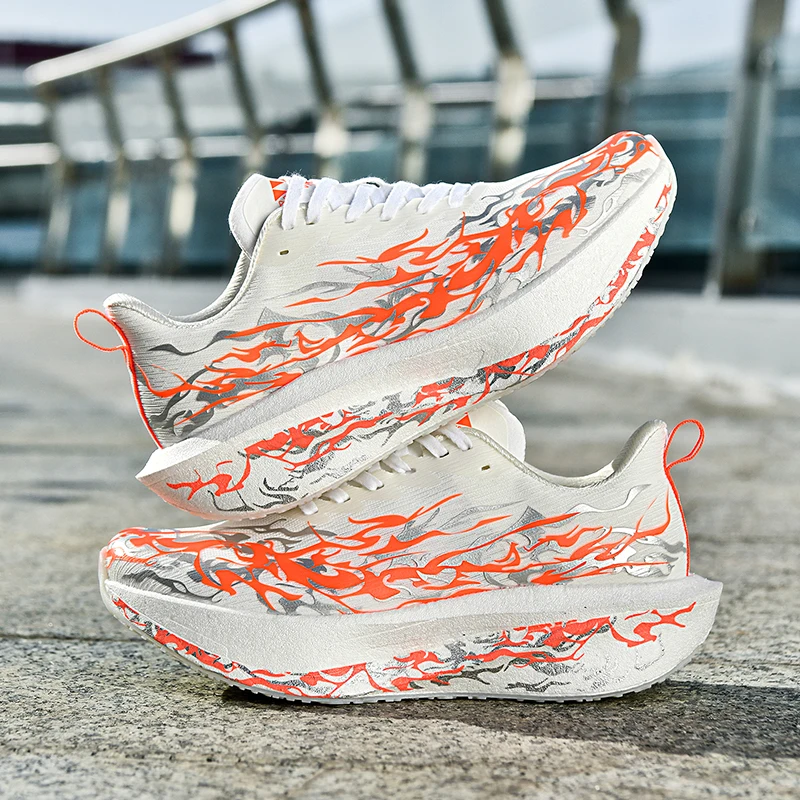 

New Autumn Breathable Mens and Womens Sports Shoes Outdoor Arch Support Rebound Running Shoes Lightweight Wrapped Walking Shoes