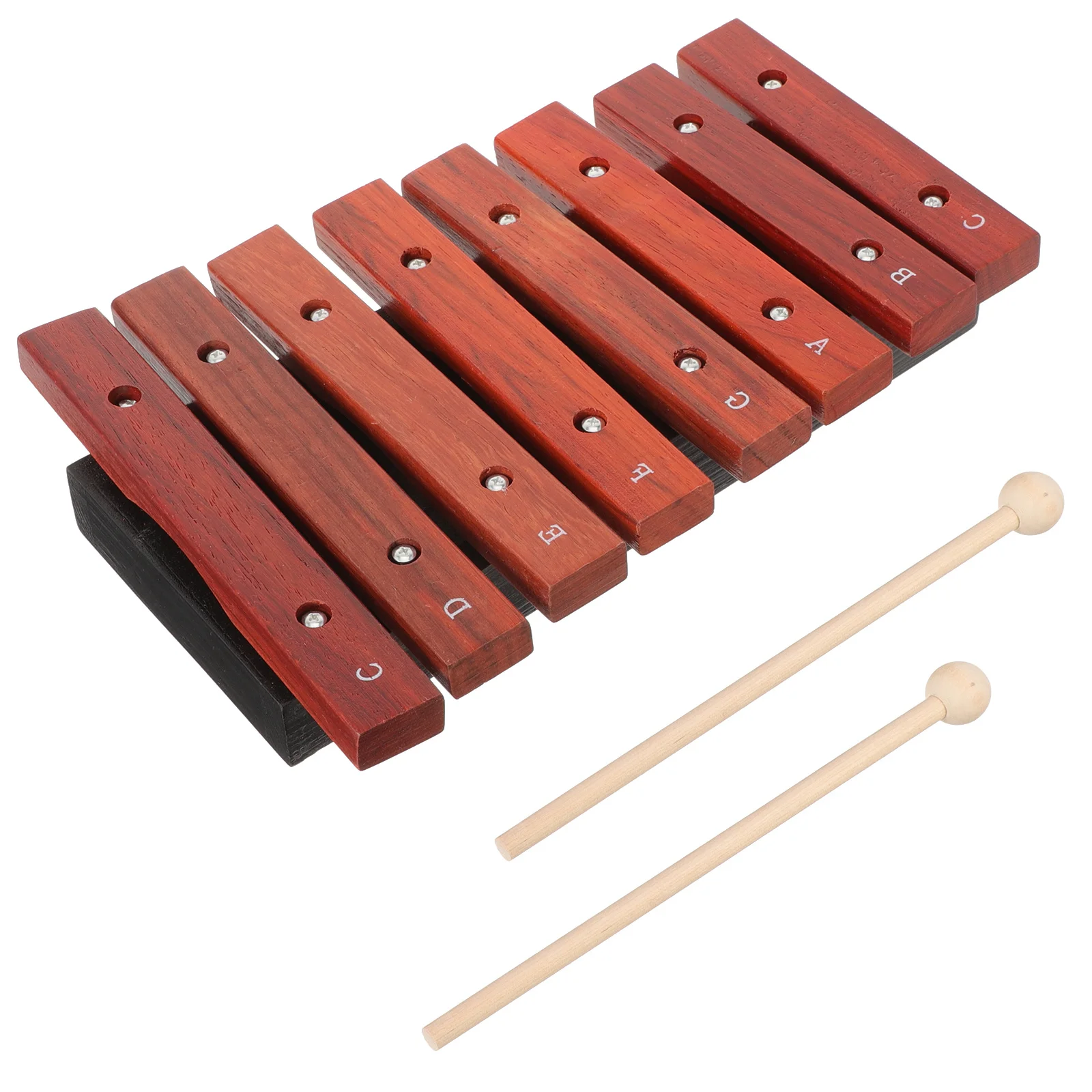 8-Note خشبية إكسيليفون آلة موسيقية صغيرة خفيفة الوزن للمبتدئين مع مطارق تعليمية #3
