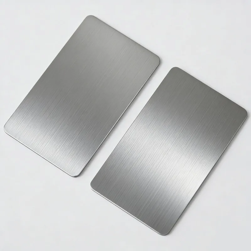 

13Sets Round-Corner Stainless Steel Business Cards Team-Engravable Safe-Edge for Team External Image Display