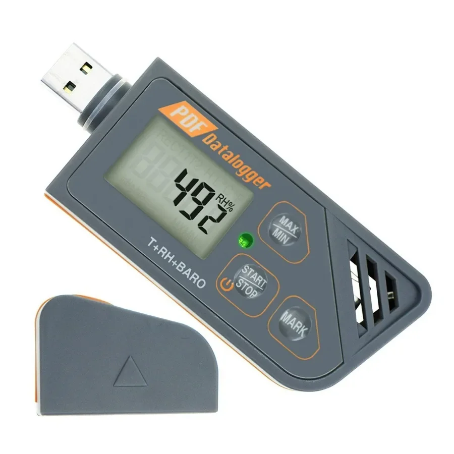 Digital display atmospheric pressure temperature and humidity recorder cold chain transportation temperature and humidity