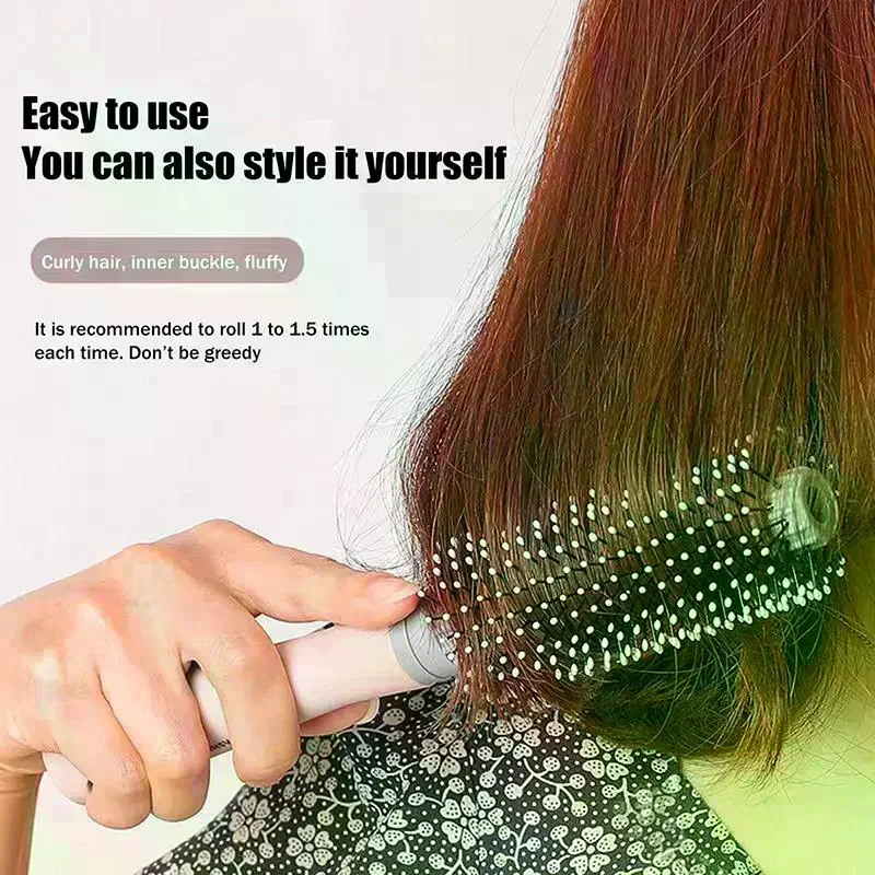 Detangling Hair Brush With Air Cushion, Anti-Static Styling Comb For Wigs & Curly Hair, Reduces Hair Loss & Boosts Root Volume