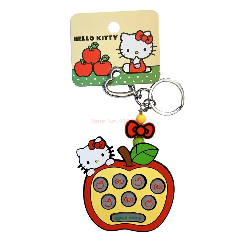 Authentic Sanrio Hello Kitty Keychain Fun Puzzle Toy Kawaii Bag Pendant Car Keychain Accessories Children's Small Gifts image 5