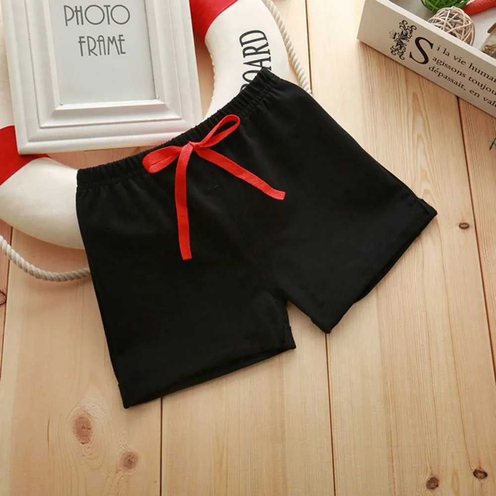 Children's Shorts For Boys Girls 100 Cotton Summer Thin Breathable Elastic Waist Beach Sport Short Pants Casual Loose Kid Pant