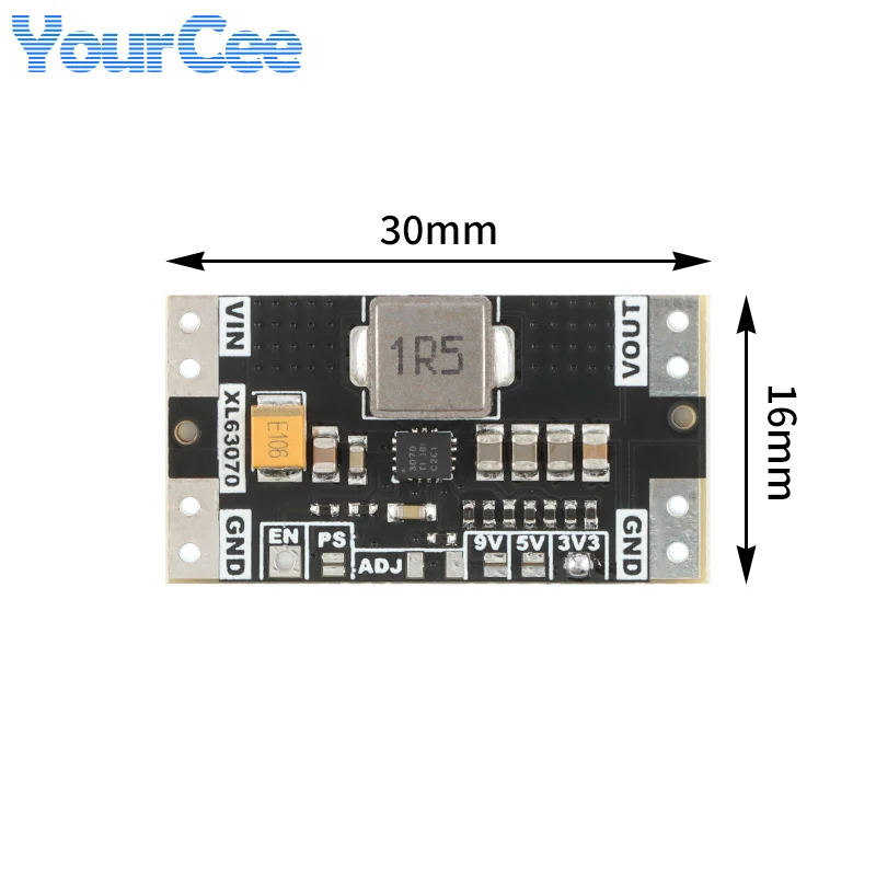 2pcs/1pc XL63070 TPS63070 DC Automatic Step Up Down Power Boost Buck Module 3.3V 5V 9V Low Ripple Lithium Voltage Stabilization