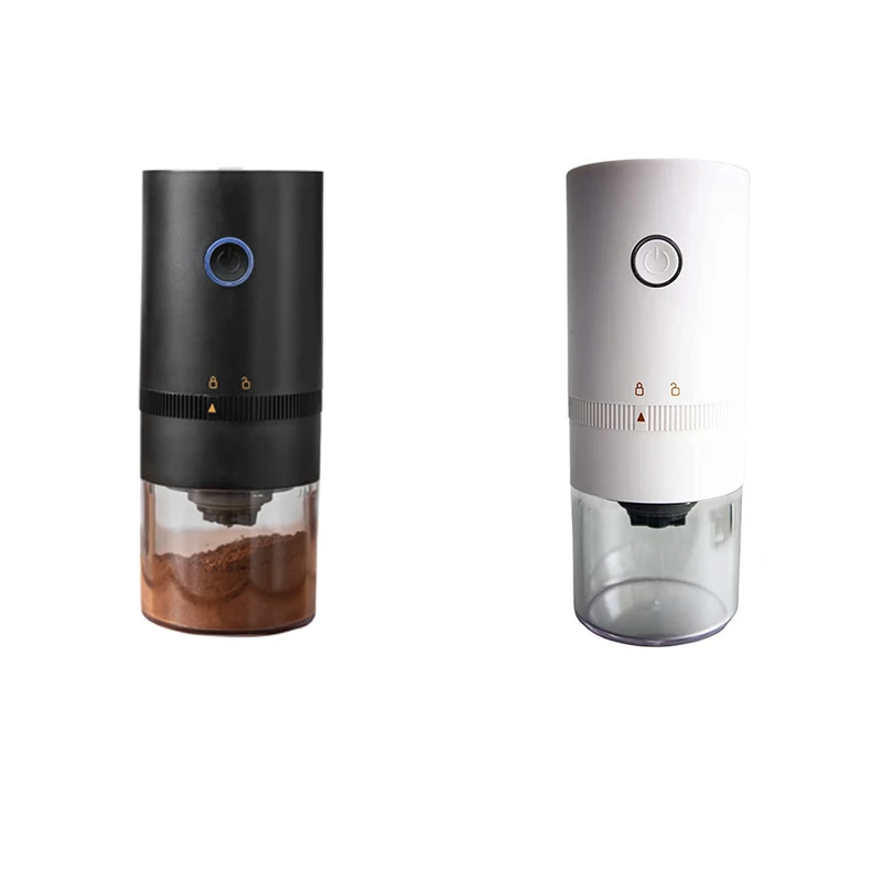 Portable Electric Coffee Grinder Brewed Coffee Maker Rechargeable Ceramic Conical Burr