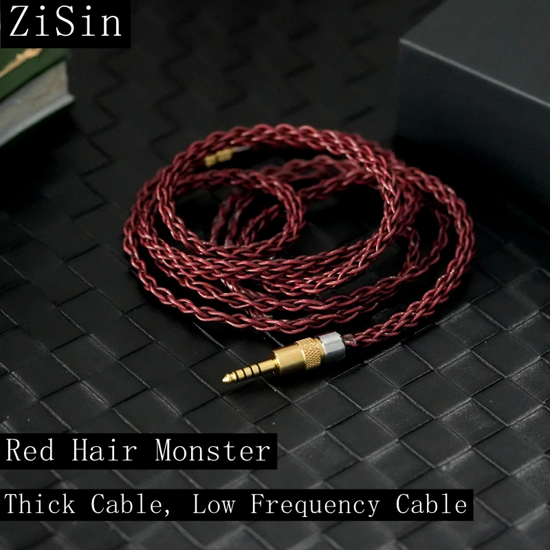 ZiSin -50 7N OCC + cavo di aggiornamento per auricolari in lega di rame con 2.5/3.5/4.4/6.35mm IE900 2PIN MMCX per giovani M5 Olina IEM