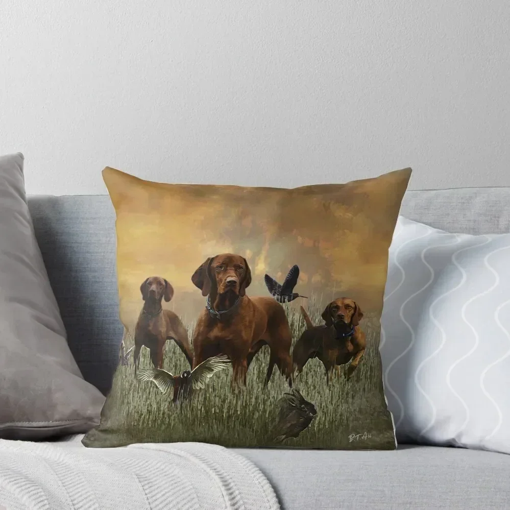 

The Vizsla , Hunting Art Throw Pillow luxury covers Cushion Covers For Living Room Cushions Home Decor Covers For Sofas pillow