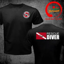 Rescue Diver Flag T-shirt Funny Scuba Diving T-Shirt Fan Gift Idea T Shirt Casual Dive Tee Shirt Streetwear Clothing Tops Tshirt