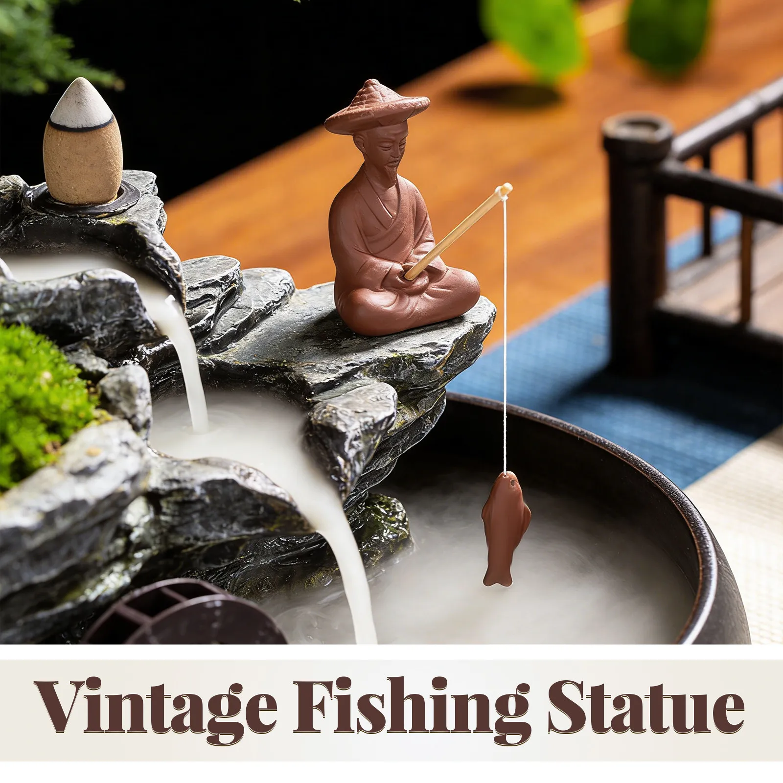 Miniature de Vieil Homme Pêche - Mini Bonsai Zen Garden avis et prix