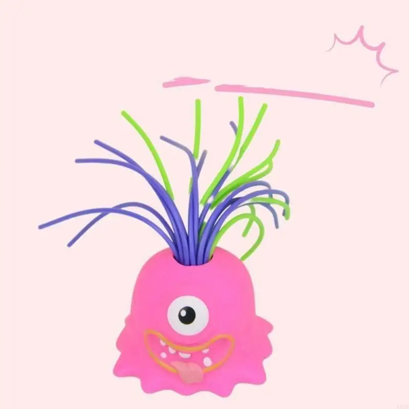 

N84E Hand Squeeze Toy Hair Pulling Toy Soft Venting Mochi Collectable Stress Relief