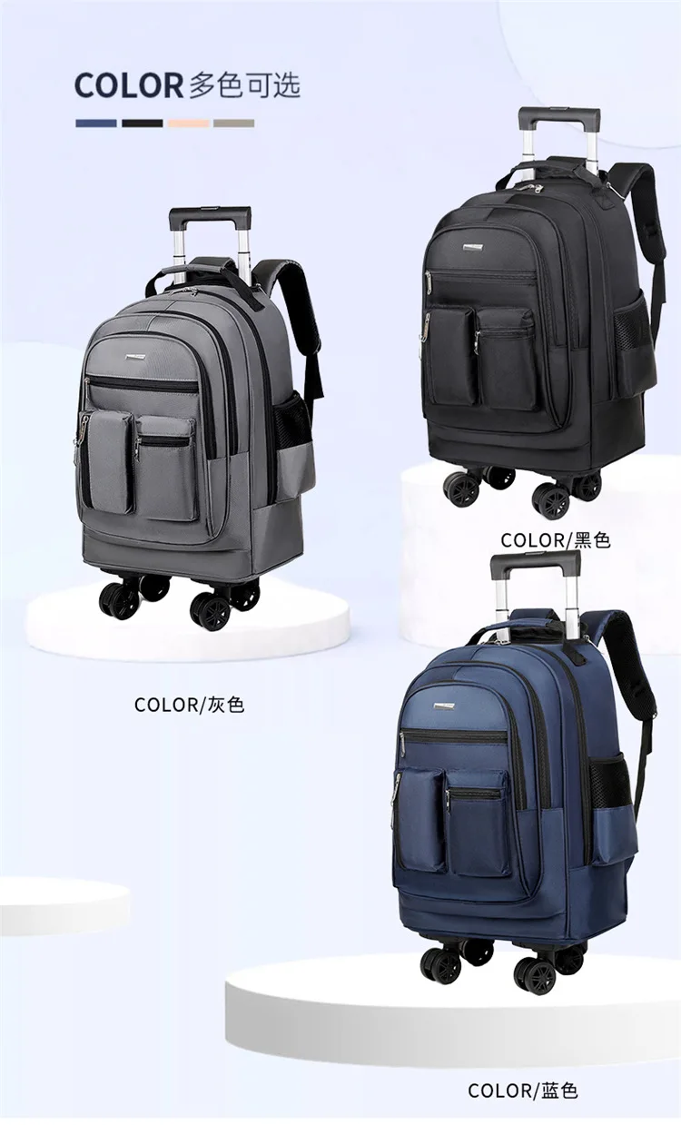 Business-Rucksack für den Außenhandel, Großer Multifunktionaler Doppel-Rucksack, Studentenrucksack, Leichtgewichtig – Detail 8
