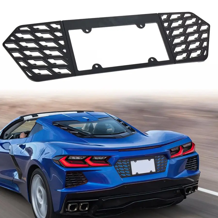 

Rear License Plate Holder Compaitble with 20202025 Corvette C8, License Plate Frame Mount