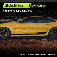 Car Side Skirts Extension Lip For BMW 5 Series G90 G99 M5 Sedan 2025 Dry Carbon FiberCar Side Racing Body Kits Styling Spoiler