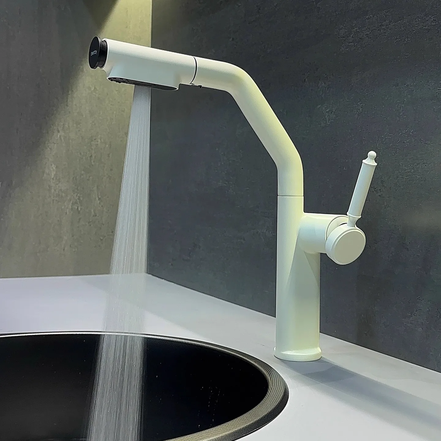 سحب صنبور المطبخ الكروم الأحمر بالوعة صنبور صنبور حوض خلاط 360 درجة دوران torneira cozinha صنابير خلاط صنبور المطبخ #3