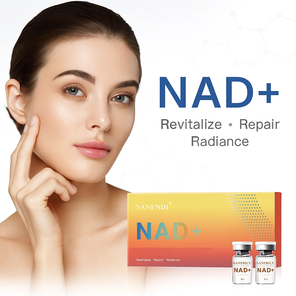 أحدث مصل NAD+ BIO لرفع الوجه PDRN Essence الببتيدات NAD Plus مصل Dr.Pen للشيخوخة والبشرة الباهتة 7 مل * 5 قوارير