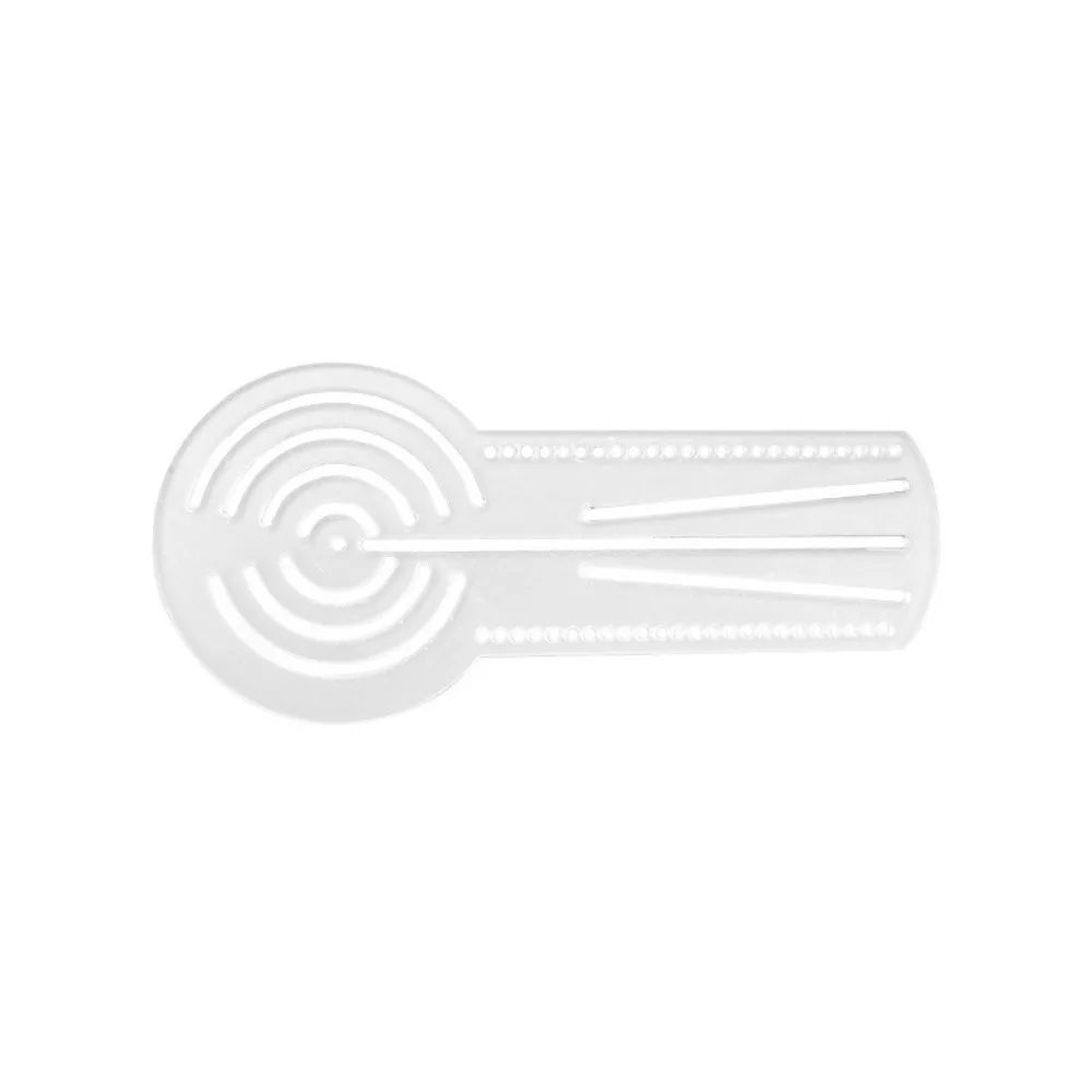 

Многофункциональный шаблон для рисования мандалы, прозрачная многоразовая линейка для рисования, акриловая круглая дуга, инструмент для рисования прямой линией