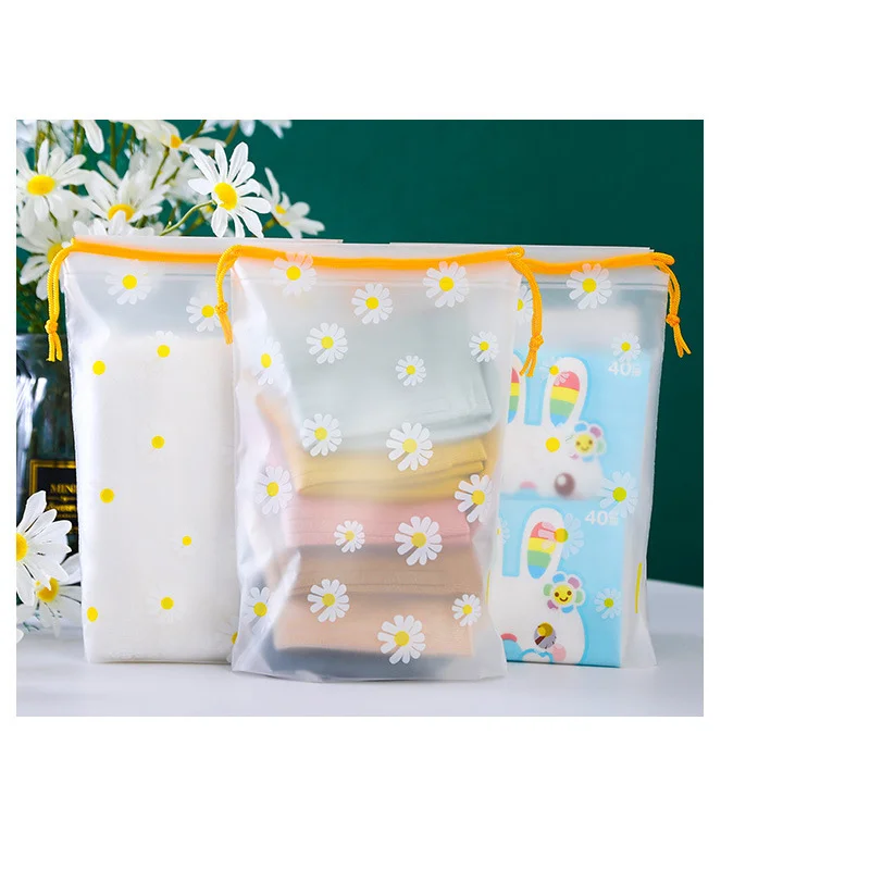 20 00piece.Custom.Custom Waterproof Drawstring String Bag Travel Storage Drawstring Plastic Bags