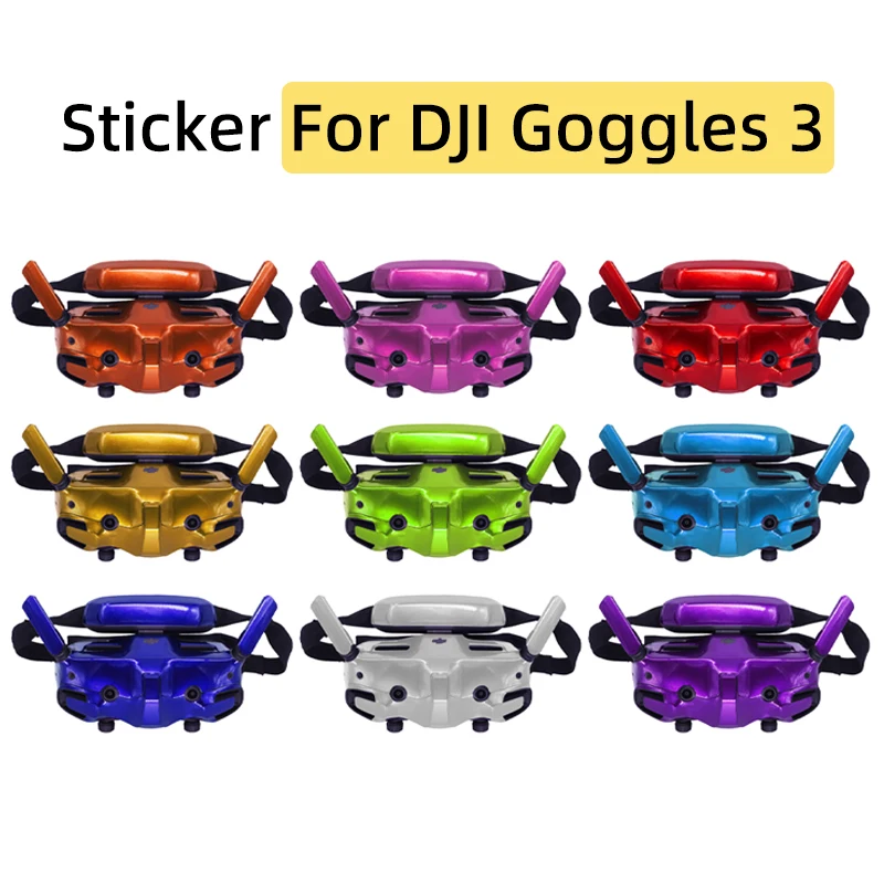 For DJI Avata 2 Drone Flight Glasses Goggles 3 Stickers Waterproof Anti-scratch Protect Film Personality Refit Decals Accessory