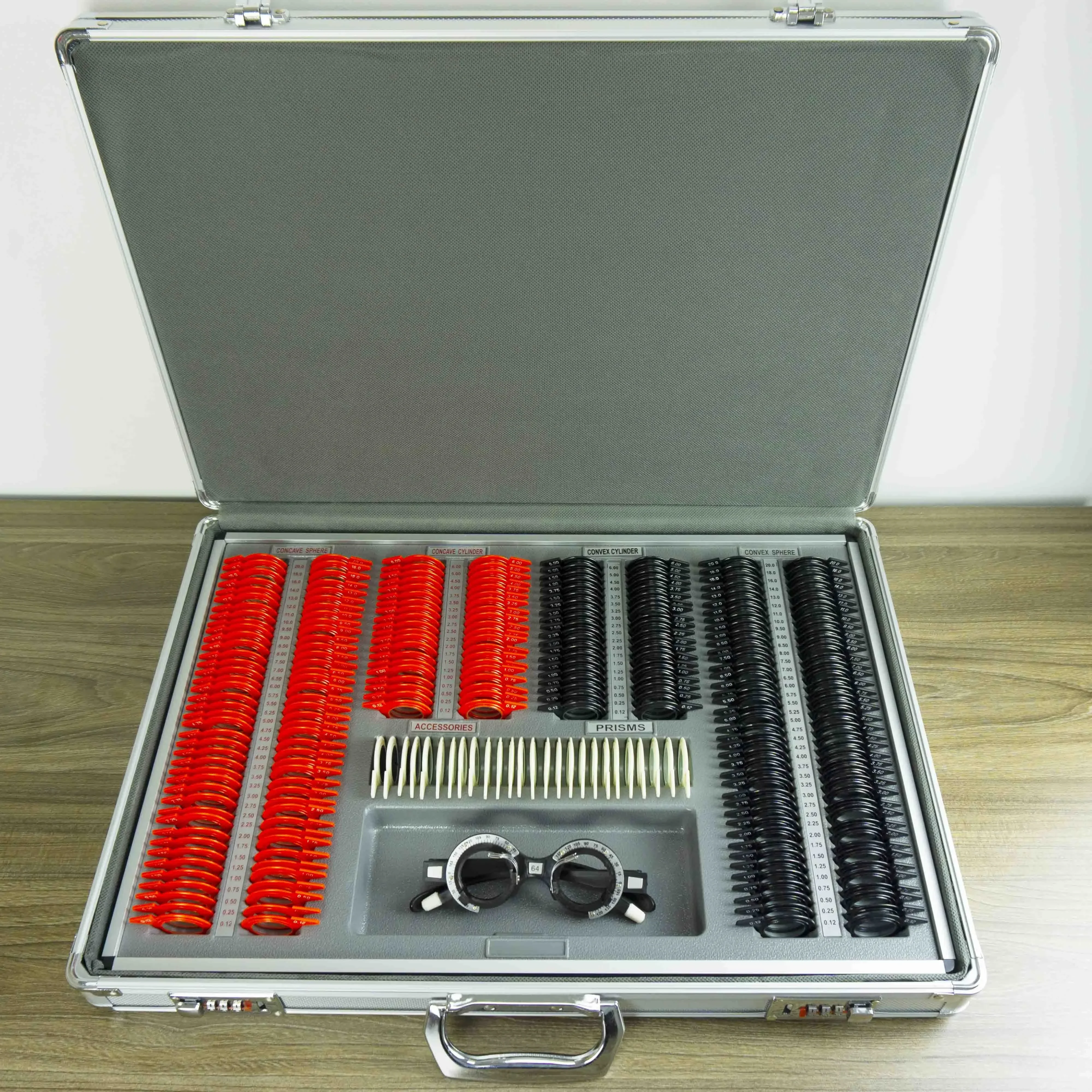 China's Best-Selling Optometry Equipment: 266-Piece Glass Optical Instrument Trial Lens Set (266JS)