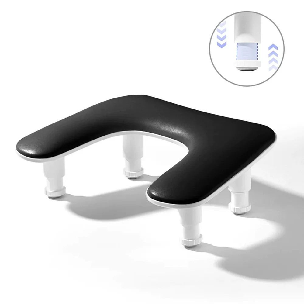 

Nail Manicure Tools Manicure Arm Rest U-Shaped Adjustable Height Nail Armrest PU Leather Silicone Nail Art Hand Rest Nail Art