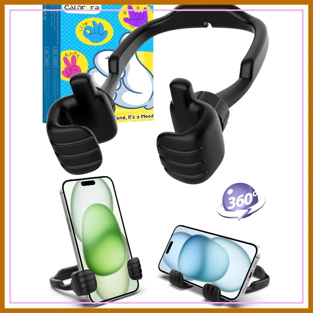 Thumbs Up Phone Stand for Desk, Adjustable Cell Phone Holder, Funny Gift for Teens Adults