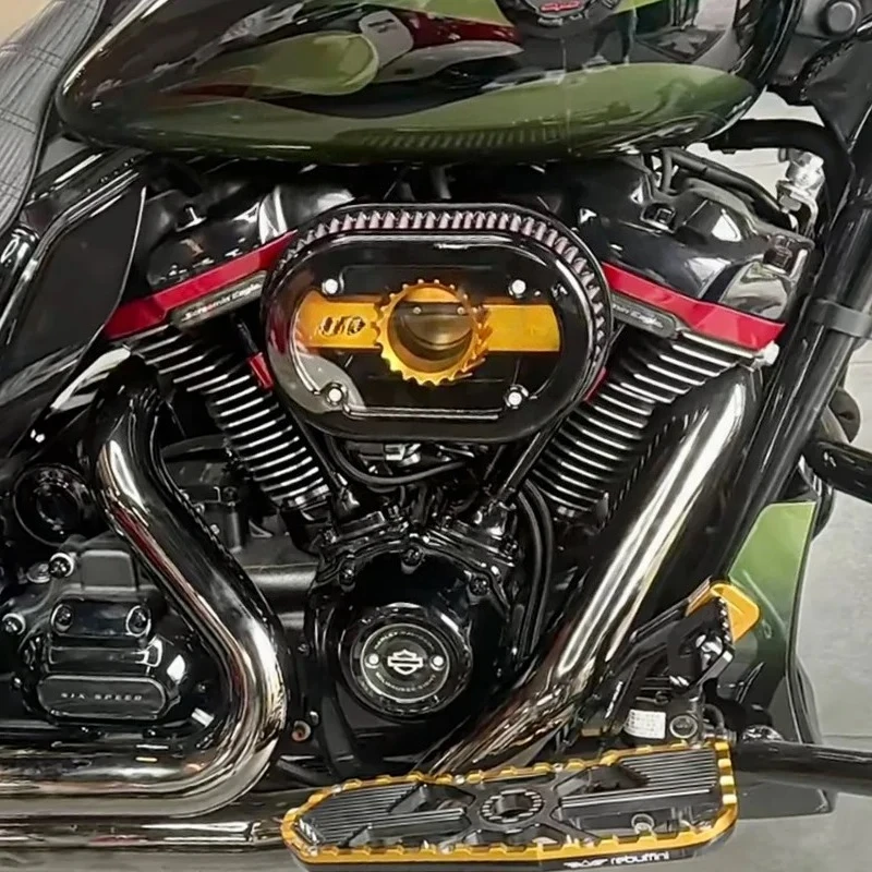 New HD Touring Softail PB Style Motorcycle Air Intakes See-Through Air Cleaner Catch Can Model Oil Filter Air-Oil Separator