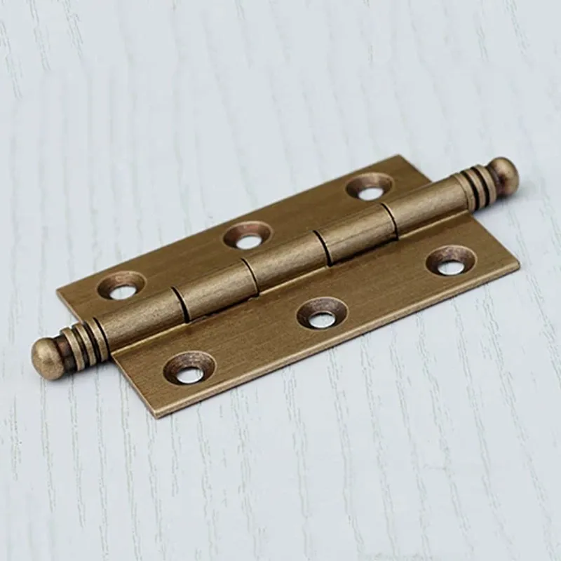 2PC 2/2.5/3-inch Furniture Hinges Exquisite Jewelry Box Hinges Brass Wardrobe Door Folding Hinges Furniture Hardware Accessories