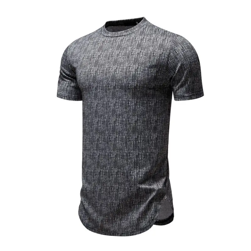 Summer Men's T Shirt Fashion Personalized Bark Texture Short Sleeve T-shirts European Style Fitness O Neck Running Gym Top Tees