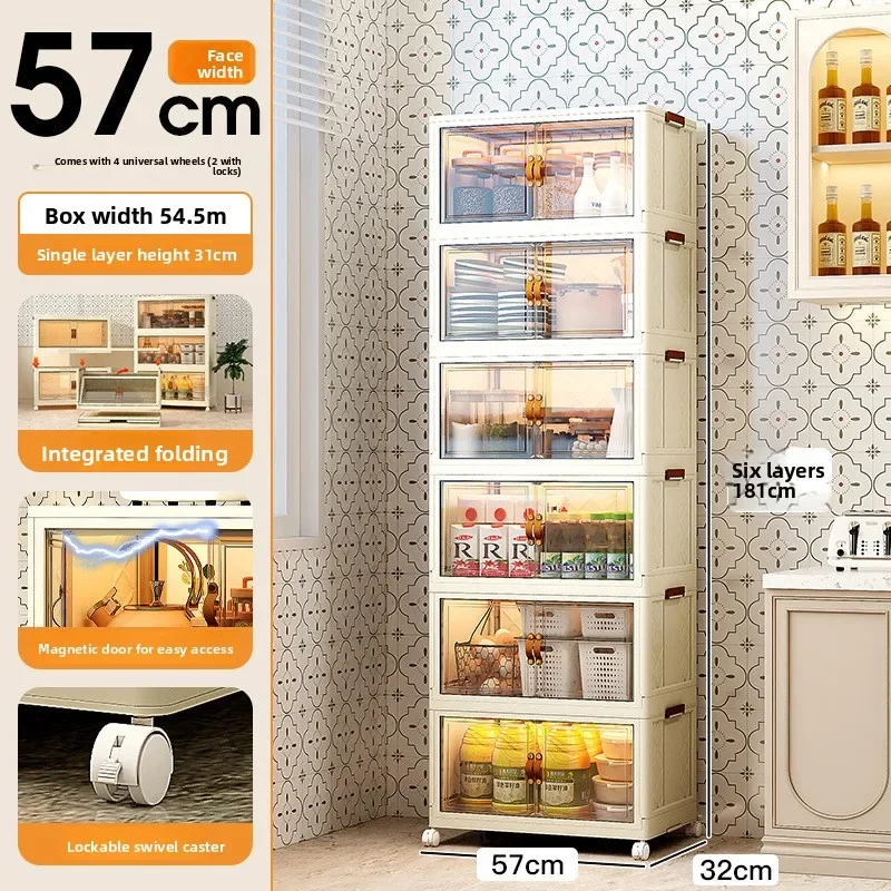 

Storage box Household folding box Toy locker Snack cabinet Multi-layer plastic wardrobe Organizing box Durable
