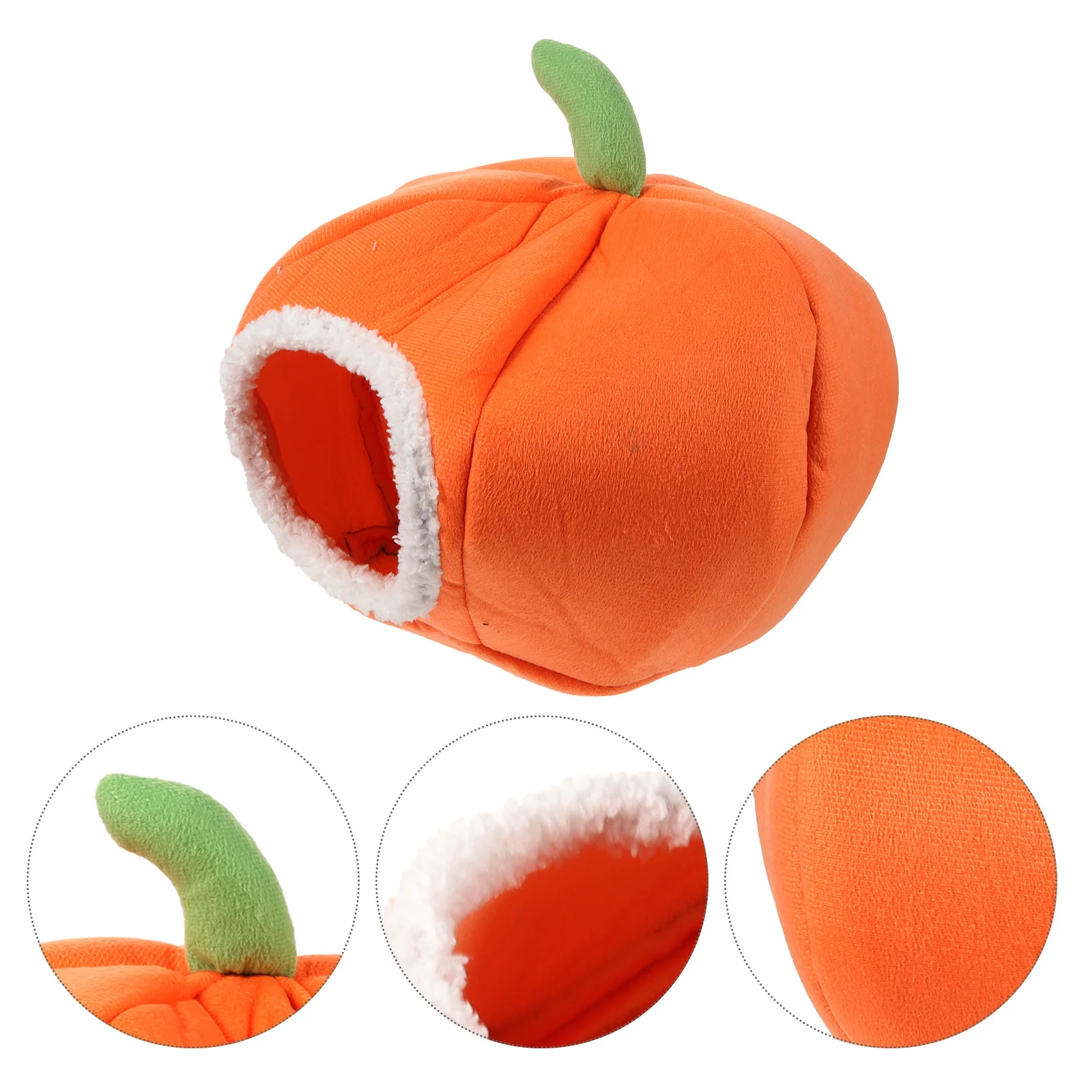 

Small Pet Pumpkin Shape Warm Bed Guinea Pig Hamster Hedgehog Nest Sleeping House Cozy Comfortable Resting Nest