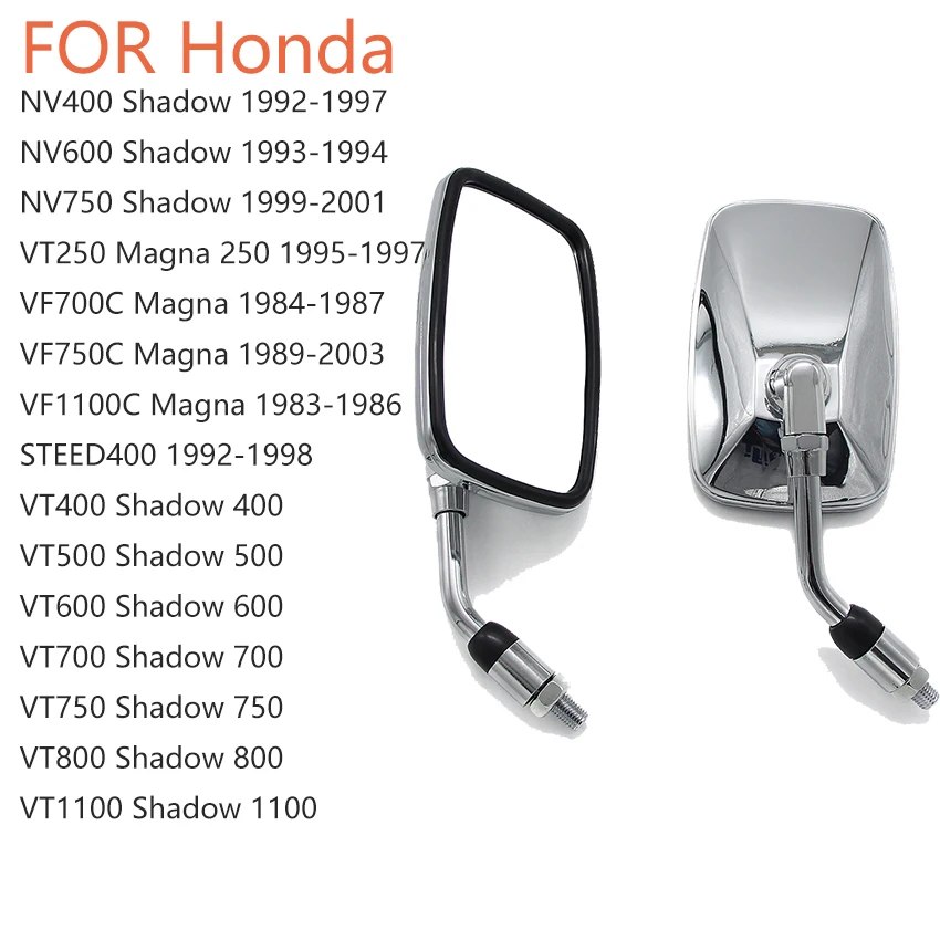 

Motorcycle Side Mirror View Mirror For Honda NV400 NV600 NV750 VT400 VT500 VT600 VT700 VT750 VT800 VT1100 Shadow VT250 VF700C