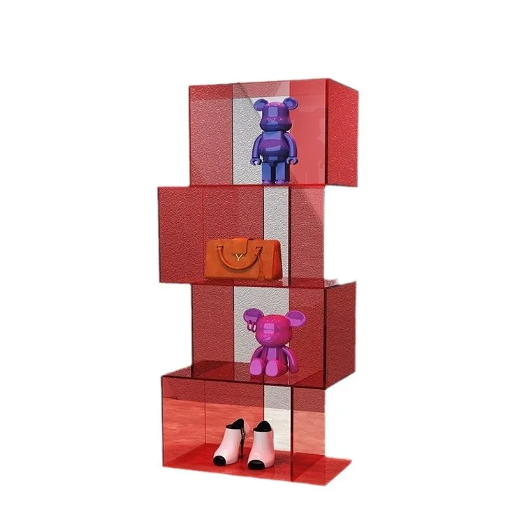 Acrylic display rack, container store shoe bag rack display window props, household