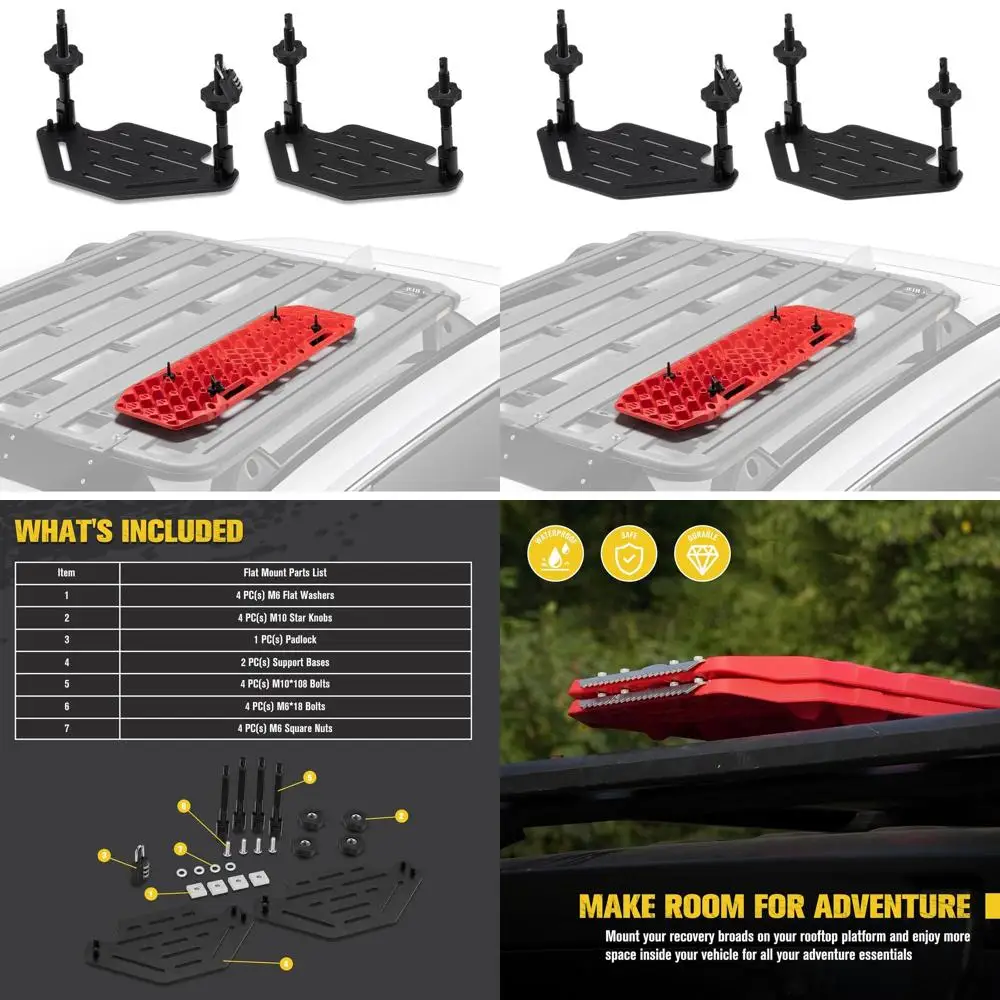 

Монтажный комплект Bunker Traction Board для поколения 7-11, кронштейн на крыше с замком для двойных плат