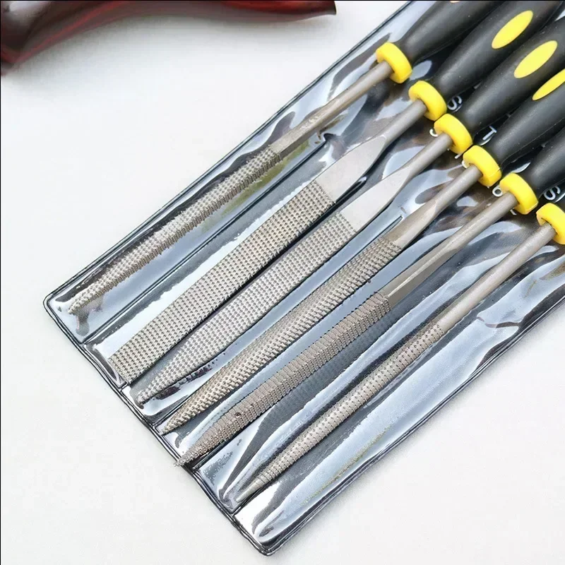 Needle Hand Small Rasp Steel Set Hard Woodworking Tools Sanding Mini Files Cork Polishing Wood Metal File Shaping Carving For