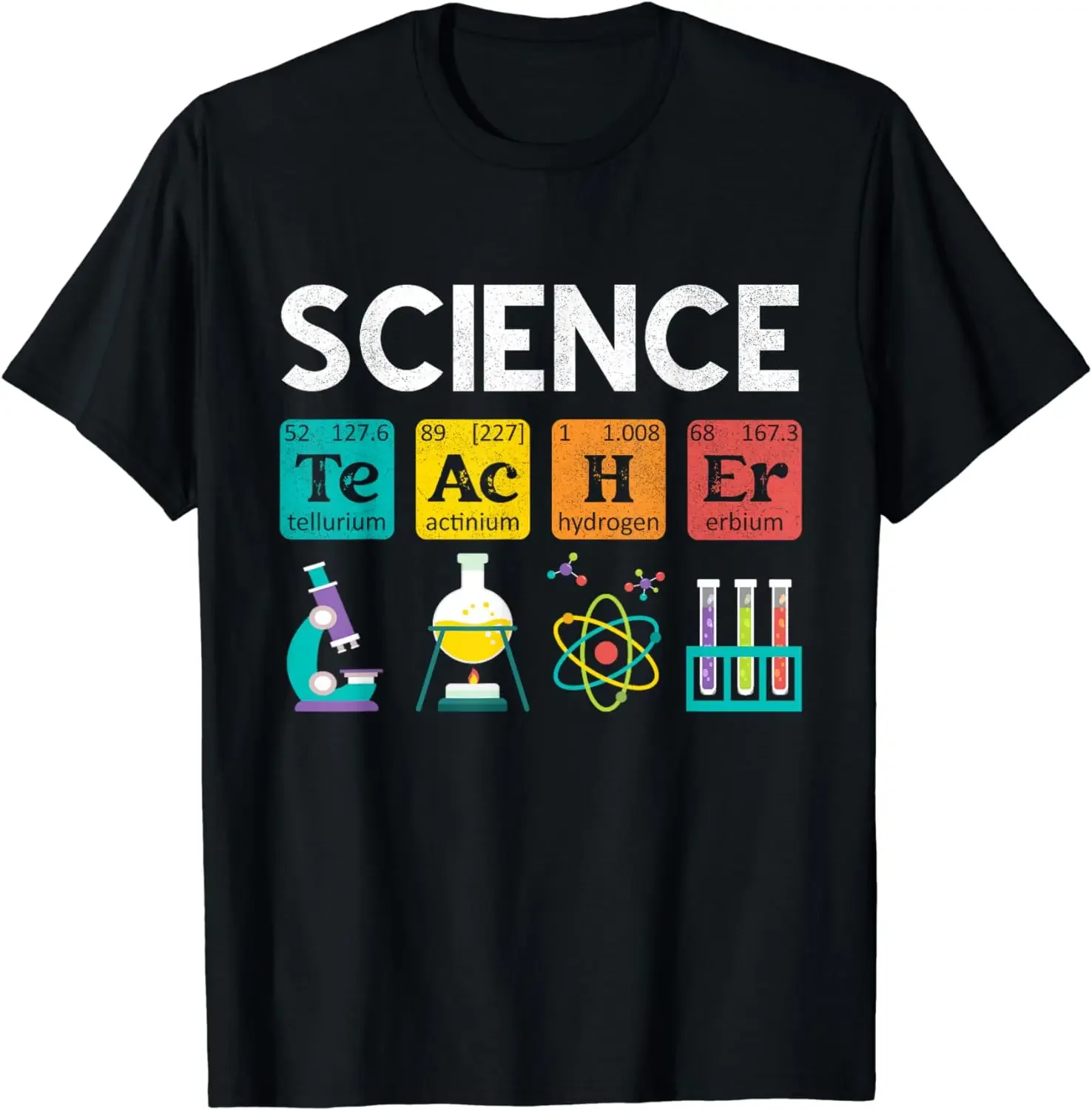 Funny Gift Science Teacher Chemistry Biology Physics Teacher Student T-Shirt Men Clothing Custom Printed Streetwear Harajuku