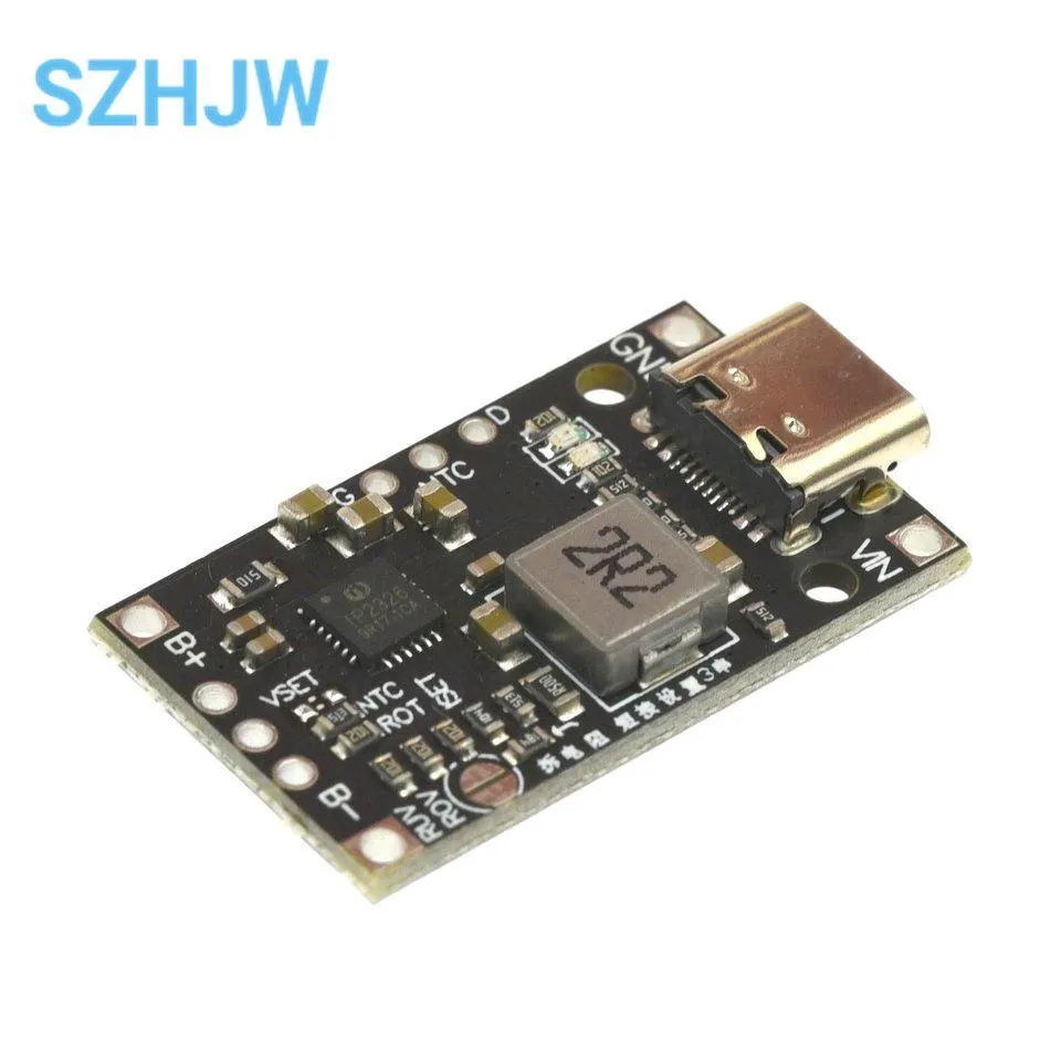 2S 3S Type-C USB BMS 15W 8.4V 12.6V 1.5A Lithium Battery Charging Boost Module With Balanced Support Fast Charge With Indicator