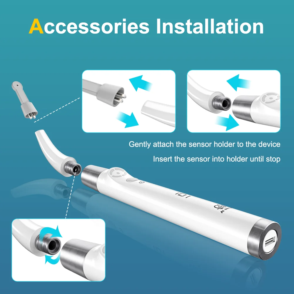AI-iD1 Dental Implant Locator Detector with 3 Modes Precise Sensor Smart Find Implant Screw can 360° Rotation Portable Finder