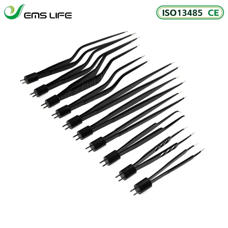 

EMSLIFE Reusable Non-Stick Coagulation Bipolar Forceps CE Certified 110-300mm Length Electric Unit Use Hospital