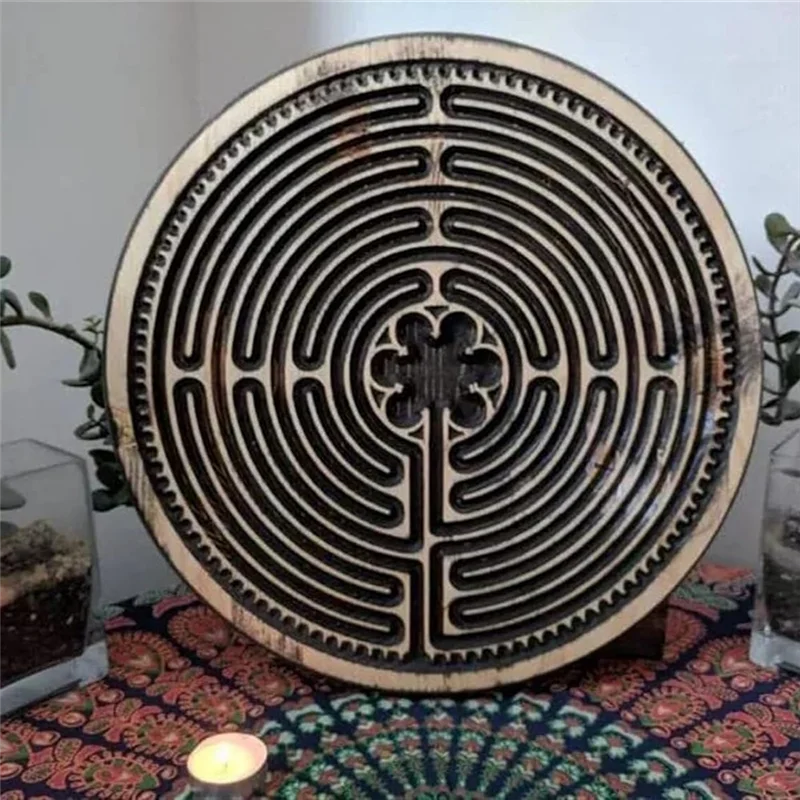 2 uds laberinto de dedo de meditación-relajación y descompresión laberinto de dedo de madera herramienta de laberinto de dedo-Y44A