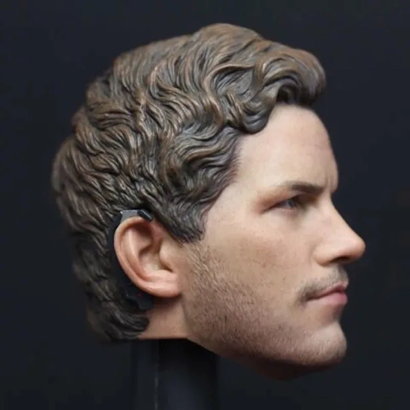 1/6 Bilancia Chris Pratt Testa Sculpt PVC Testa Maschile Intagliare Fit HT 12 '' Soldato Action Figure Corpo Bambole