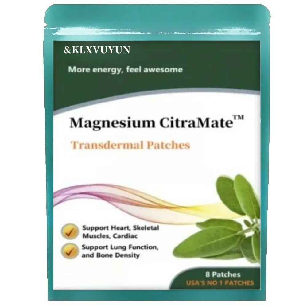 Magnesium Citramate - Magnesium Transdermal Patch With Added Citrate - Support Heart, Lung Function, And Bone Density