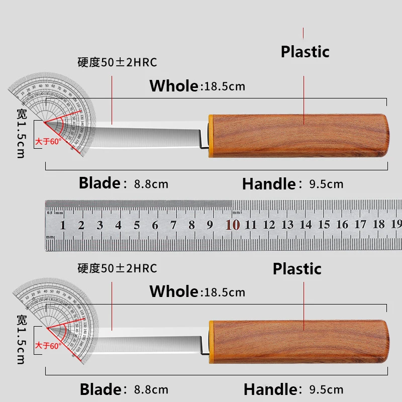 Double Fruit Knife Portable Outdoor EDC Pocket Knife Household Kitchen Utensils Dragon And Phoenix Sharp Barbecue Knife