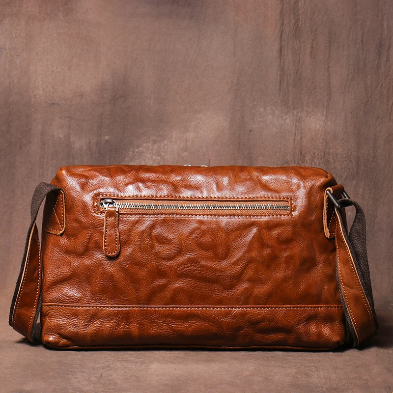 Imagem -04 - Luokir Bolsa de Ombro Couro Genuíno dos Homens do Vintage Crossbody Bolsa Personalidade da Forma do Mensageiro 11 Polegada Ipadpro