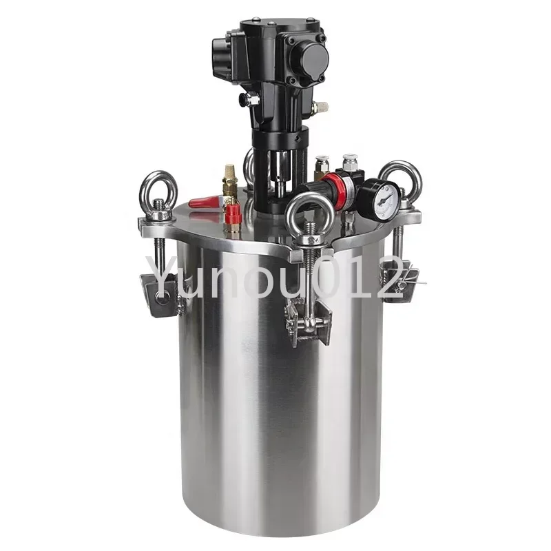 Stirring pneumatic pressure barrel 304 stainless steel barrel dispensing machine pressure dispensing bucket